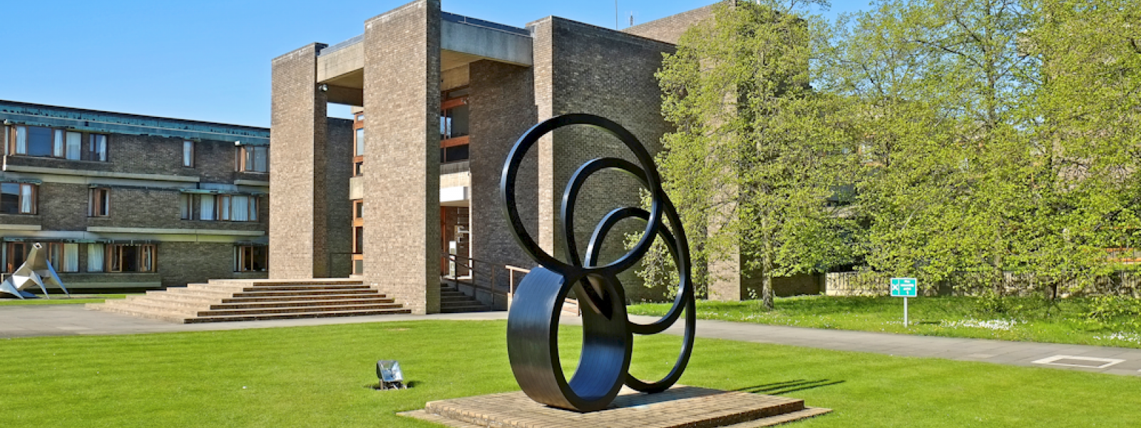 Nigel Hall sculpture at Churchill College