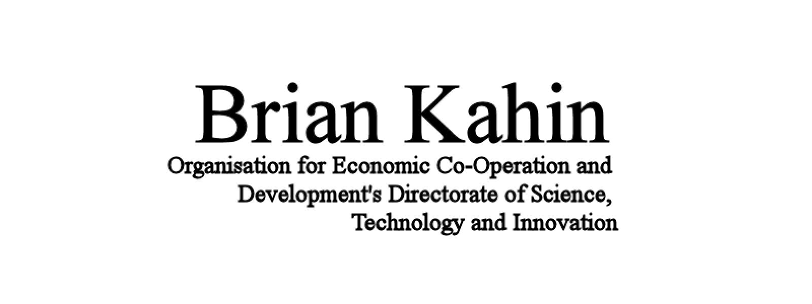 Brian Kahin
